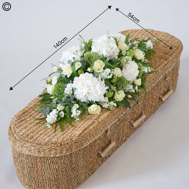 White Casket Spray-Large - Image 3